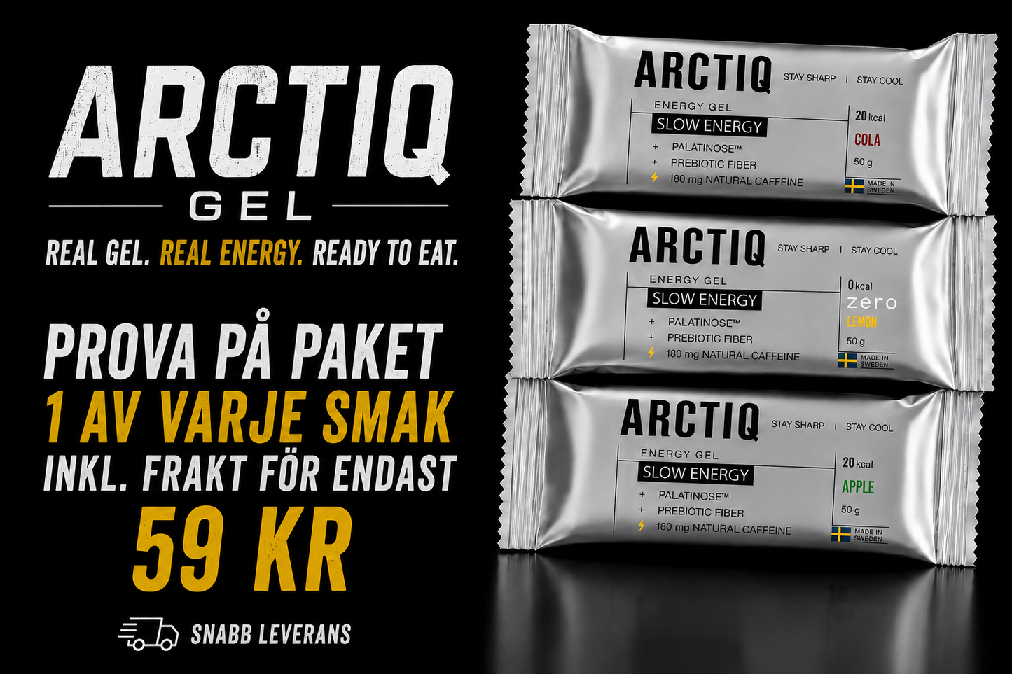 Prova på-paket – 3 smaker | ARCTIQ GEL™